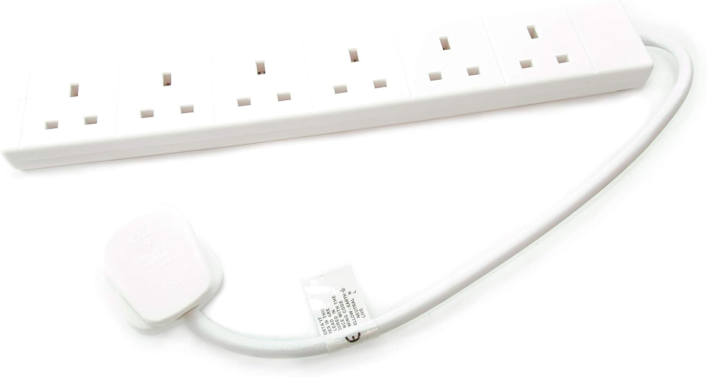 6 Way Extension Lead - 0.5m – PELB1709