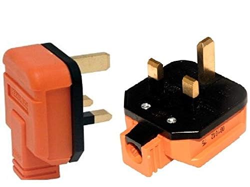 Heavy-Duty 13 Amp UK 3-Pin Mains Plug Pack of 2