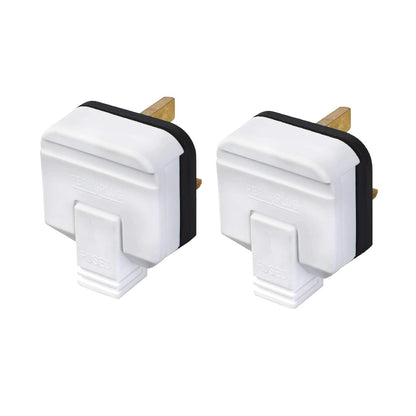 Permaplug Heavy-Duty 13 Amp UK 3-Pin Mains Plug Pack of 2