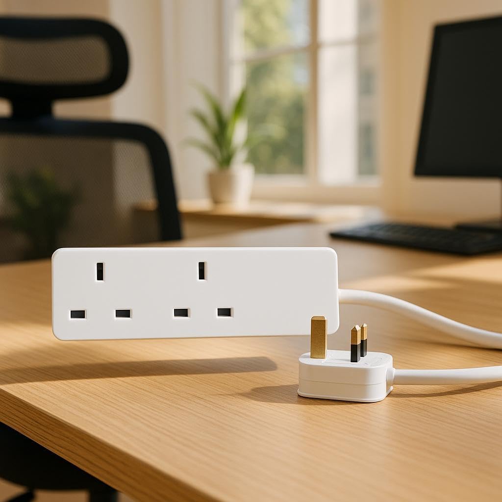2 way extension lead - 0.5m - PELB1403
