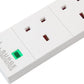 PELB1537 4 Gang Surge Protected Extension Lead White – 8 Metre