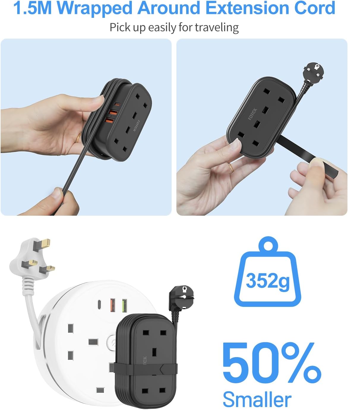 UK to European Plug Adapter