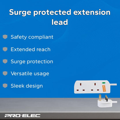 2 Way Extension Lead - 3m- PELB1949