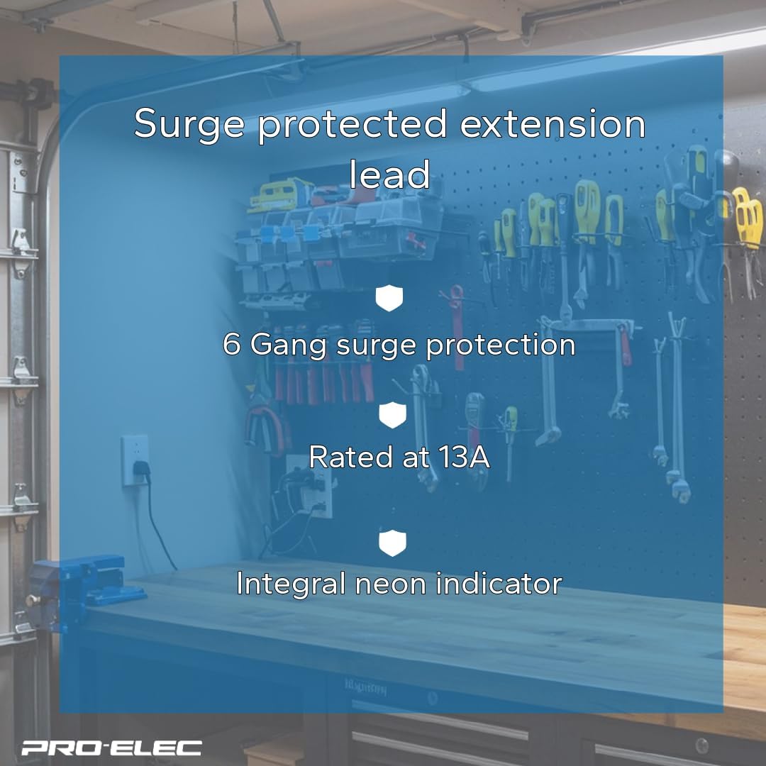 6 Way Extension Lead- 5m- PELB1755
