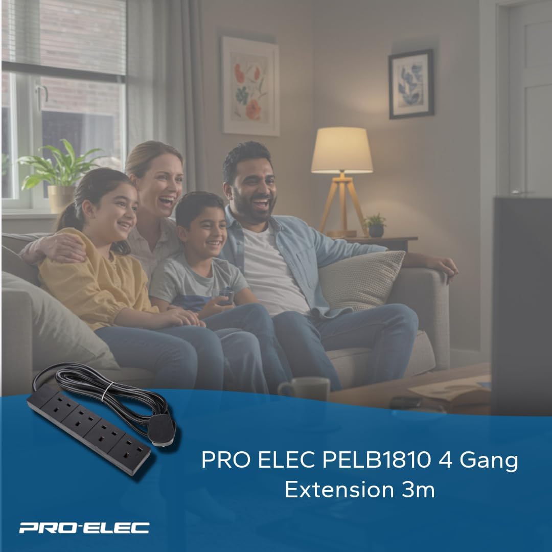 4 Way Extension Lead- 3m - PELB1810