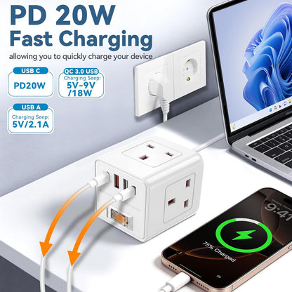 UK to European Plug Adapter