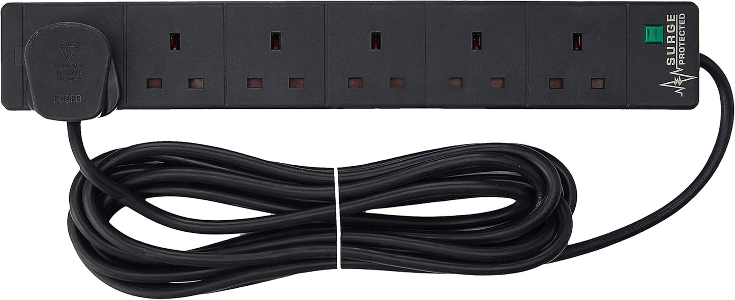 6 Way Extension Lead- 5m- PELB1755
