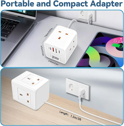 UK to European Plug Adapter