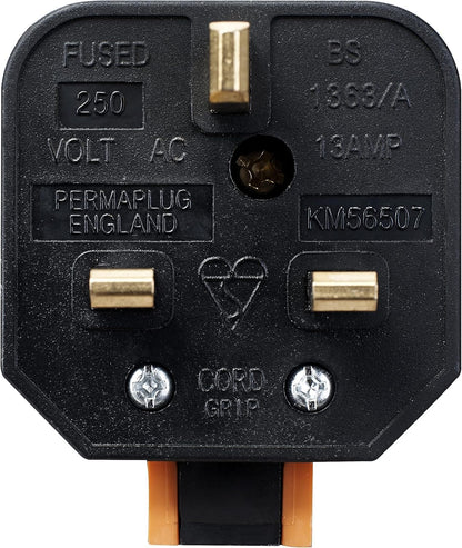 Permaplug Heavy-Duty 13 Amp UK 3-Pin Mains Plug