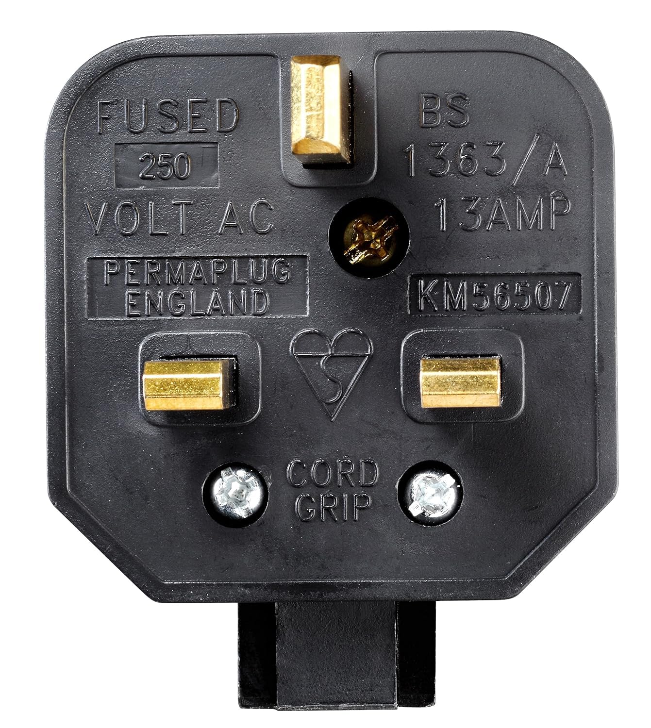 Permaplug Heavy-Duty 13 Amp UK 3-Pin Mains Plug Pack of 5
