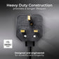 Permaplug Heavy-Duty 13 Amp UK 3-Pin Mains Plug Pack of 10