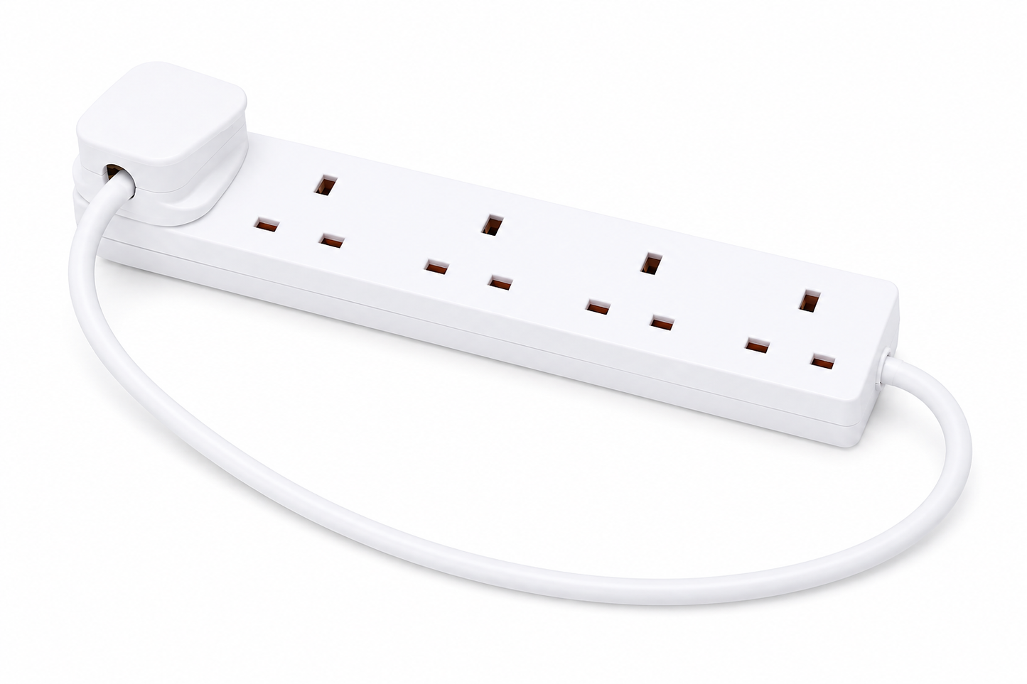 4 Way Extension Lead - 0.5m - PELB1901
