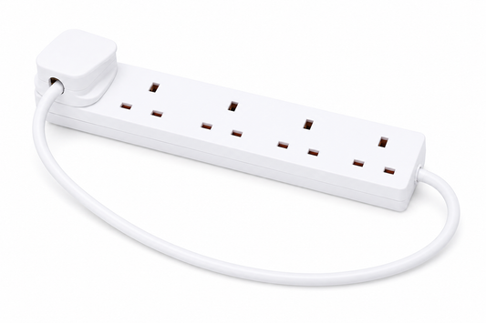 4 Way Extension Lead - 0.5m - PELB1901