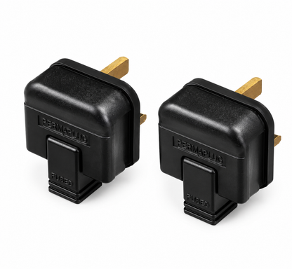 Permaplug Heavy-Duty 13 Amp UK 3-Pin Mains Plug Pack of 2