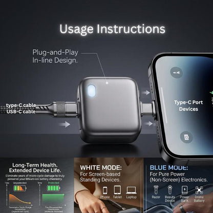 Full Charge Auto Disconnect Adapter  Overcharge Protection Auto Power-off